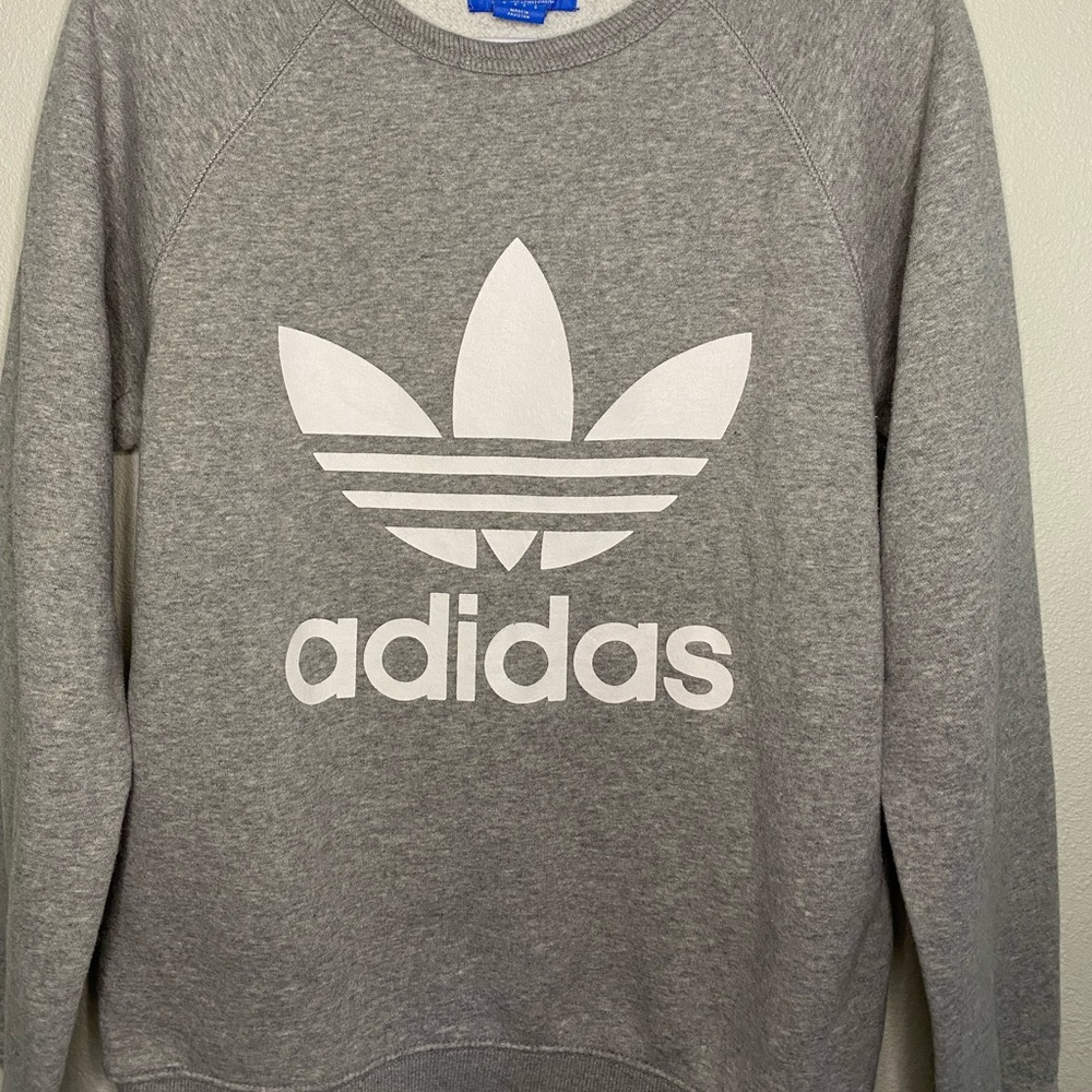 ADIDAS Grey Crewneck!